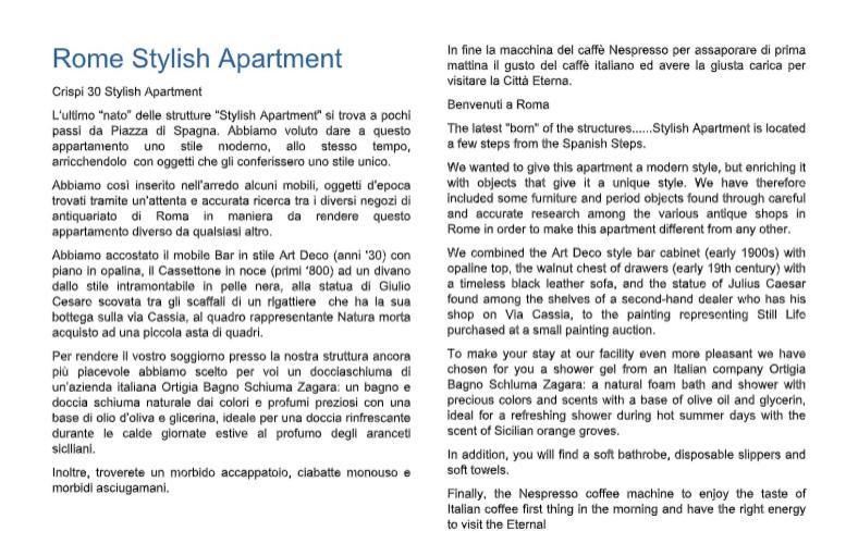 Crispi 30 Stylish Apartment Rome Extérieur photo